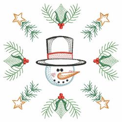 Vintage Winter Snowman(Lg) machine embroidery designs