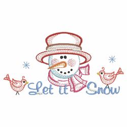 Vintage Winter Snowman 03(Md) machine embroidery designs