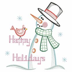 Vintage Winter Snowman 08(Sm) machine embroidery designs