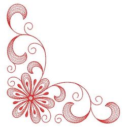 Redwork Flowers 01(Md) machine embroidery designs