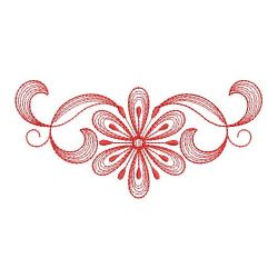 Redwork Flowers 02(Md) machine embroidery designs