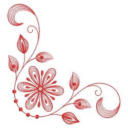 Redwork Flowers 03(Sm) machine embroidery designs