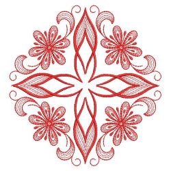 Redwork Flowers 05(Sm)
