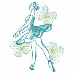 Ballet Girls 03(Lg) machine embroidery designs