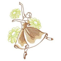 Ballet Girls 05(Lg) machine embroidery designs