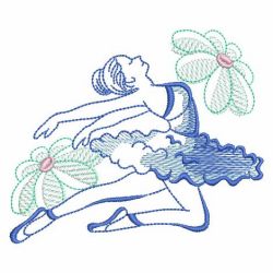 Ballet Girls 07(Lg) machine embroidery designs