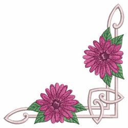 Purple Daisies 03 machine embroidery designs