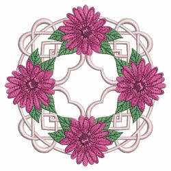 Purple Daisies 05 machine embroidery designs