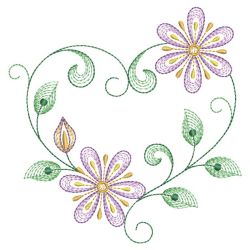 Amazing Purple Flowers 04(Md) machine embroidery designs