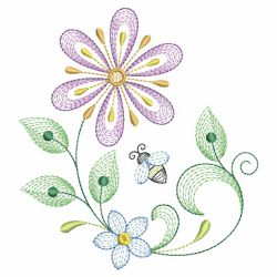 Amazing Purple Flowers 10(Md) machine embroidery designs