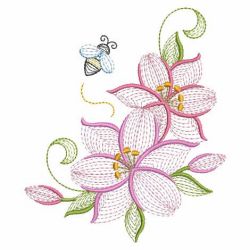 Rippled Lilies 02(Sm) machine embroidery designs