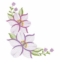 Rippled Lilies 03(Md) machine embroidery designs