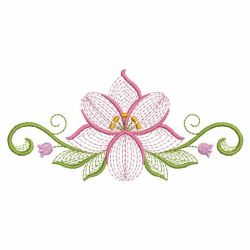 Rippled Lilies 07(Md) machine embroidery designs