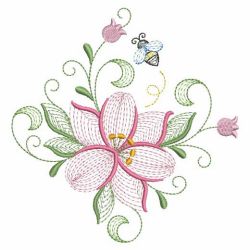 Rippled Lilies 10(Md) machine embroidery designs