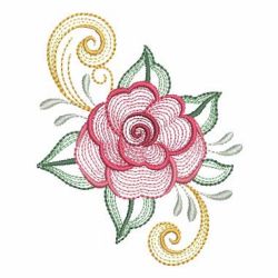 Rippled Roses 02(Sm) machine embroidery designs