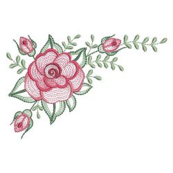 Rippled Roses 05(Lg) machine embroidery designs