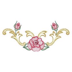 Rippled Roses 07(Lg) machine embroidery designs