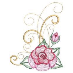 Rippled Roses 10(Lg) machine embroidery designs