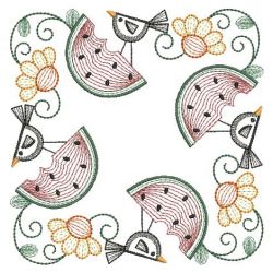 Rippled Country Watermelon 04(Lg) machine embroidery designs
