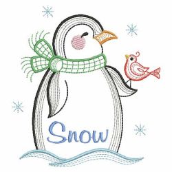 Vintage Cute Penguin 03(Sm) machine embroidery designs