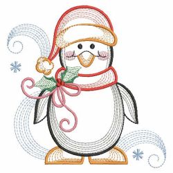 Vintage Cute Penguin 09(Md) machine embroidery designs