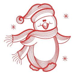 Redwork Penguin 10(Sm) machine embroidery designs