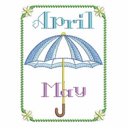 April Showers Bring May Flowers 07 machine embroidery designs