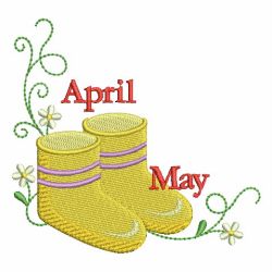 April Showers Bring May Flowers 09 machine embroidery designs