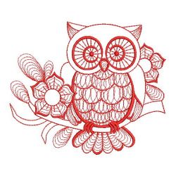 Redwork Owls(Md) machine embroidery designs