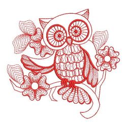 Redwork Owls 03(Lg) machine embroidery designs