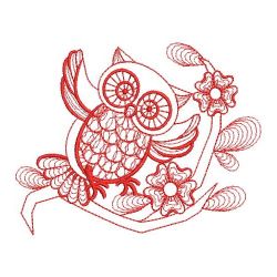 Redwork Owls 07(Lg) machine embroidery designs