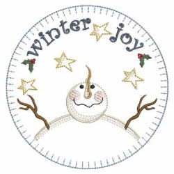 Vintage Country Snowman 04(Sm) machine embroidery designs