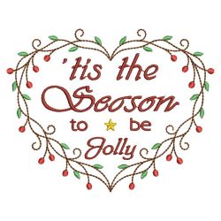Tis the Season to be Jolly 02(Lg) machine embroidery designs