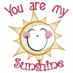 You Are My Sunshine machine embroidery designs
