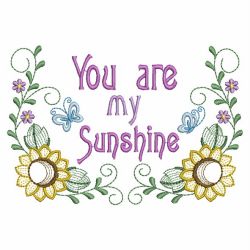 You Are My Sunshine 08 machine embroidery designs