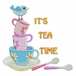 Tea Time 04 machine embroidery designs