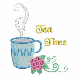 Tea Time 05 machine embroidery designs