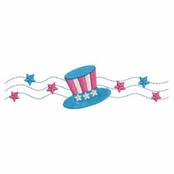 Happy July 4th 02 machine embroidery designs