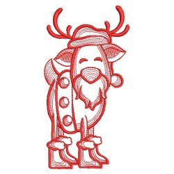 Redwork Reindeer 05(Lg)