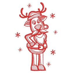 Redwork Reindeer 11(Lg) machine embroidery designs