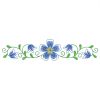 Fancy Blue Flowers