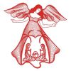 Redwork Nativity Angels 03(Md)