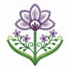 Fancy Jacobean Flowers 02
