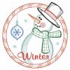 Vintage Winter Snowman 07(Md)