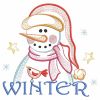 Vintage Winter Snowman 10(Md)