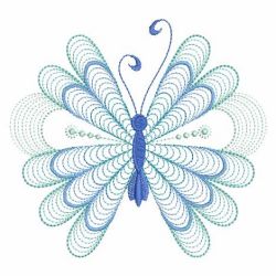 Rippled Fancy Butterflies 06(Sm) machine embroidery designs