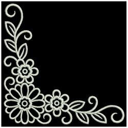 White Work Flowers 1 11(Lg) machine embroidery designs