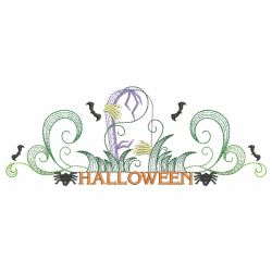 Rippled Halloween Border 09 machine embroidery designs