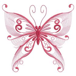 Rippled Swirly Butterfly 04(Sm) machine embroidery designs