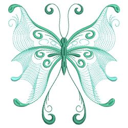 Rippled Swirly Butterfly 08(Sm) machine embroidery designs